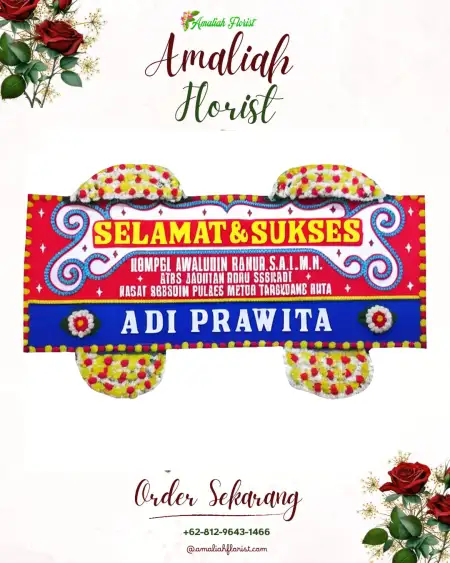 Papan Bunga Ucapan Selamat Nganjat